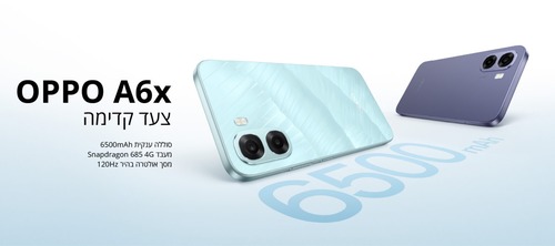 טלפון סלולרי OPPO A6x 4GB/128GB – כחול קרח 311824H