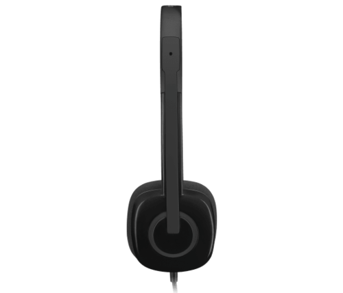 אוזניות חוטיות עם מיקרופון Logitech H151 981-000589 Stereo Headset 