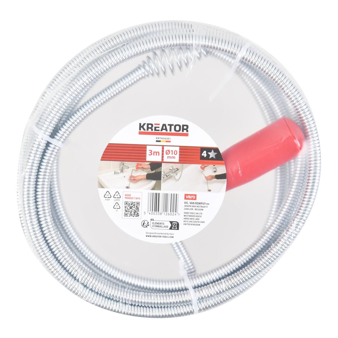 כבל קפיץ פותח סתימות 3 מטר*  106 KRTH50301, DRAIN AUGER 3M