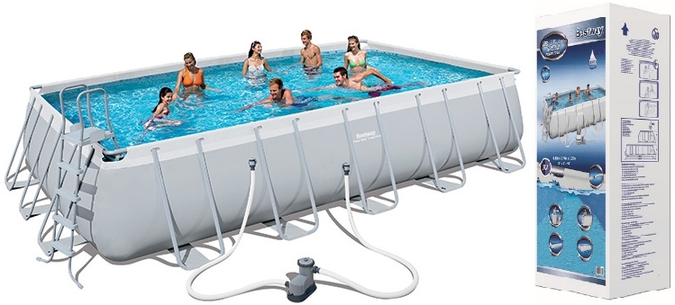 בריכת שחיה BestWay אולטרה דגם 56471 6.71m x 3.66m x 1.32m