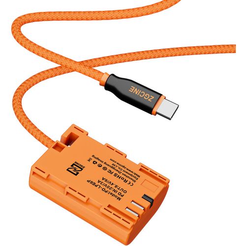 כבל סוללת דמה USB-C ל- ZGCINE Canon LP-E6P