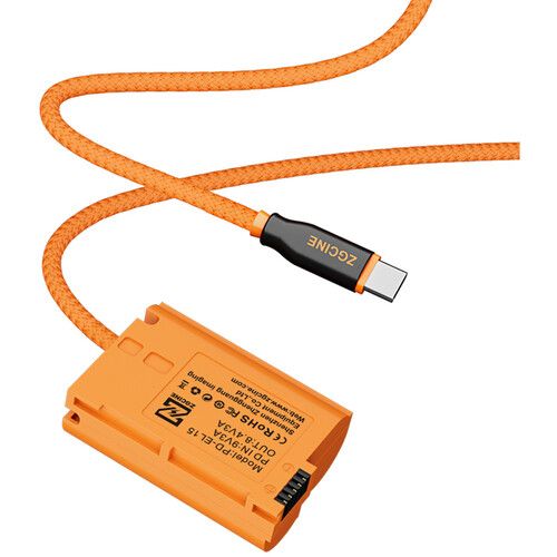 כבל סוללת דמה USB-C ל-ZGCINE Nikon EN-EL15