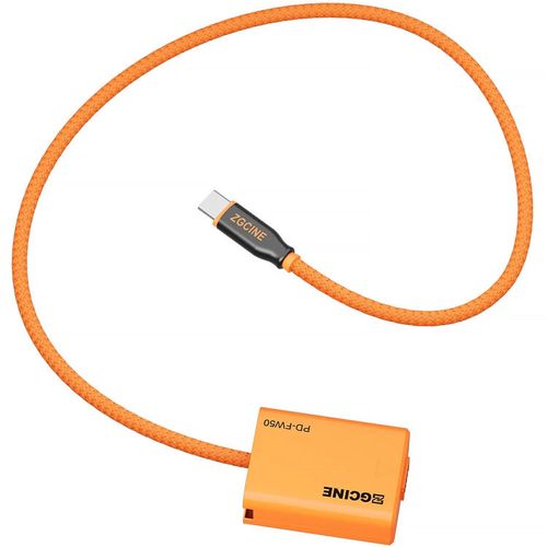 כבל סוללת דמה USB-C ל-ZGCINE Sony NP-FW50