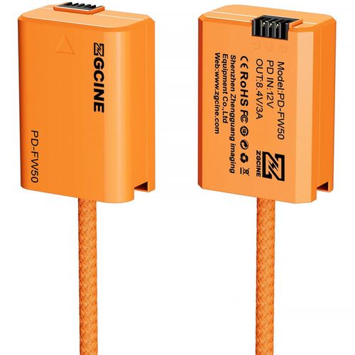 כבל סוללת דמה USB-C ל-ZGCINE Sony NP-FW50