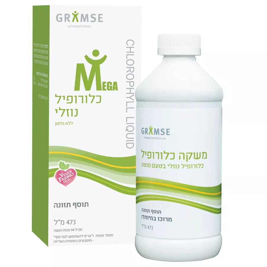 משקה כלורופיל נוזלי בתוספת ספירולינה | 500 מ"ל