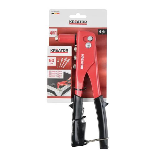 אקדח ניטים + סט 60 ניטים  106 KRTH62601, RIVETING PLIERS ECO - 60 PCS