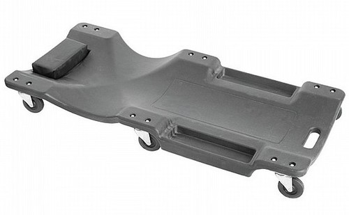 מיטת מוסך מקצועית 6 גלגלים עם כרית ראש 