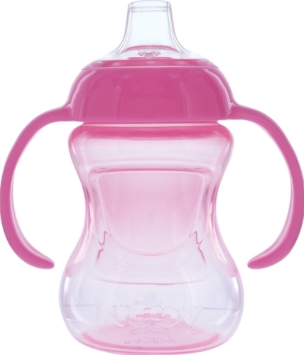 כוס מיני עם ידיות אחיזה ורוד Nuby