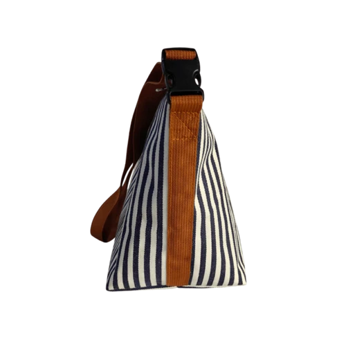תיק תרמי יומיומי פסים כחול לבן | Everyday Tote