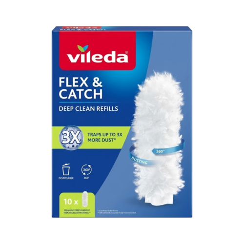 מארז 10 החלפות ללוכד אבק Vileda - Flex & Catch