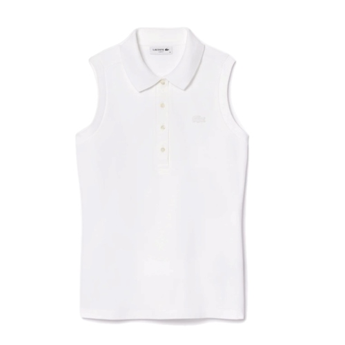 גופית פולו LACOSTE לבנה מידות XS-XL לנשים