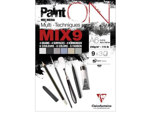 בלוק ציור בלוק ציור A6 PaintON MIX פיינט-און 6 צבע