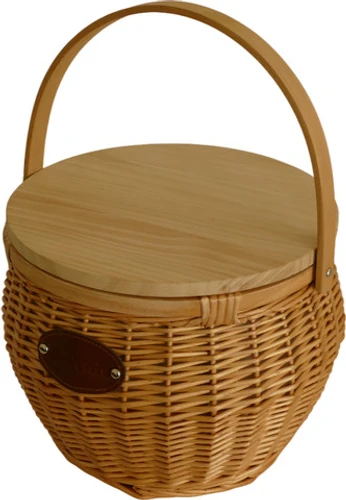צידנית קש לטיולים | Round Wicker