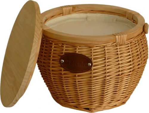 צידנית קש לטיולים | Round Wicker