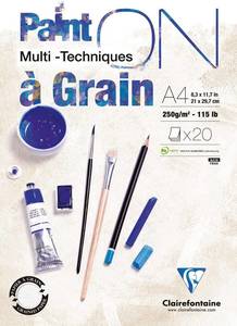 בלוק ציור רב תחומי מחוספס 20 דף 250 גר Painton Multi-Techniques A4