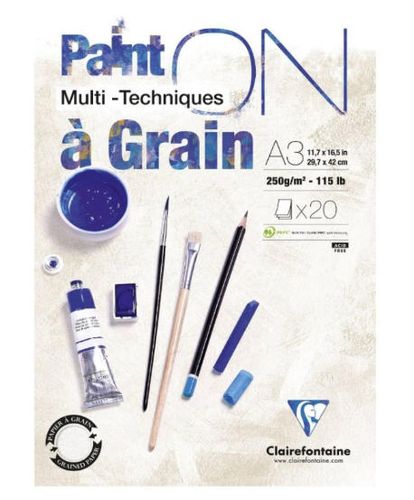 בלוק ציור רב תחומי מחוספס 20 דף 250 גר Painton Multi-Techniques A3