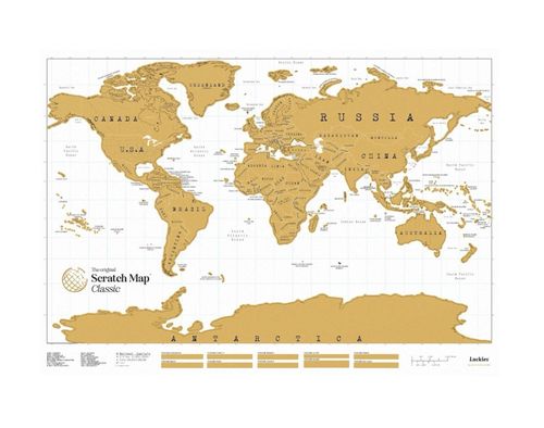 מפת גירוד - Travel Scratch Map