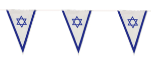 שרשרת 12 דגלי בד משולשים- 5.5 מטר