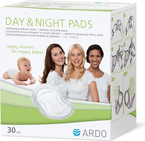 רפידות הנקה חד פעמיות יום ולילה 30 יחידות ARDO