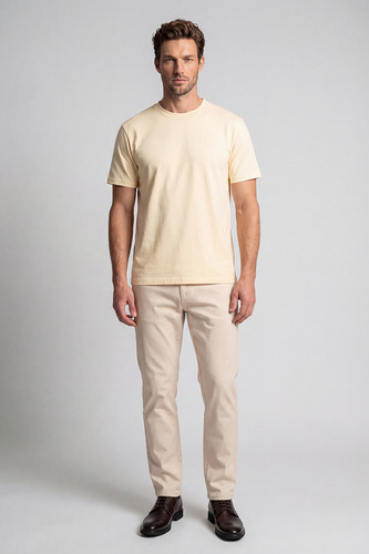 חולצת T-SHIRT שמנת