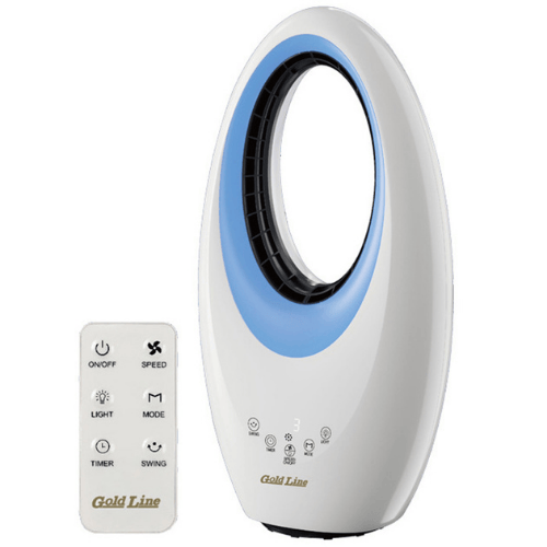 ‏מאוורר אובלי עם שלט ותאורה Gold Line Bladeless Fan ATL-1930