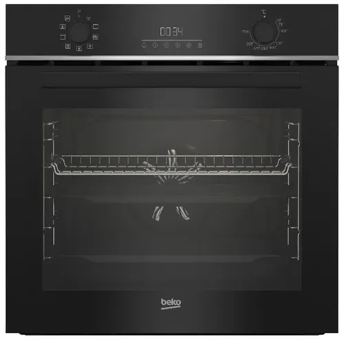 תנור בנוי 72 ליטר דגם BBIM13300X בקו Beko זכוכית שחורה