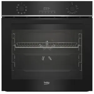 תנור בנוי 72 ליטר דגם BBIM13300X בקו Beko זכוכית שחורה