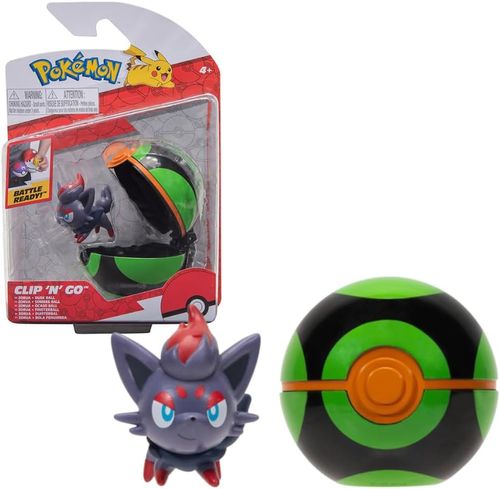 פוקימון פוכדור עם בובת דמות זורה - Zorua