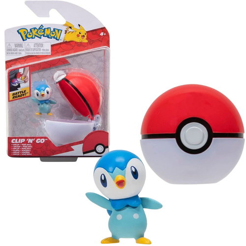 פוקימון פוכדור עם בובת דמות פיפלפ - Piplup 