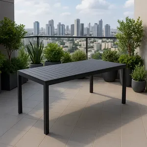 שולחן אלומניום נפתח 200/300 דגם סיאול אפור כהה PLAYA
