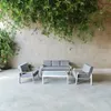 מערכת ישיבה 4 חלקים איטליה לבן
