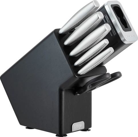 NINJA K62006EUUK STAYSHARP 6-PIECE KNIFE SET & WOOD BLOCK סט סכינים 6 חלקים צבע שחור