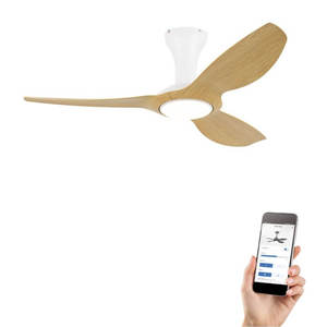 ‏מאוורר תקרה 52" פריס חכם ניסקו DC WIFI תאורה 24W ושלט PARIS Nisko Smart 