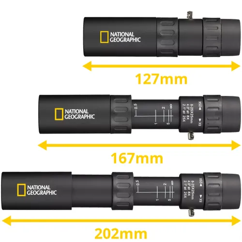 מונוקולר זום National Geographic 8-25×25