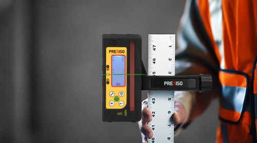 רסיבר למאזנת לייזר סיבובית עם מהדק מוט PREXISO PLR300RG