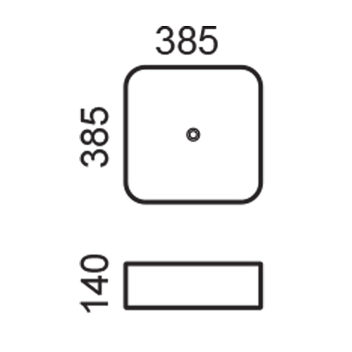  כיור מונח 38.5X38.5 ס