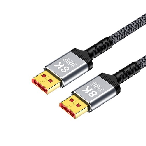 כבל DP זכר-זכר 8K60HZ גרסה 1.4 אורך 1.8 מ'