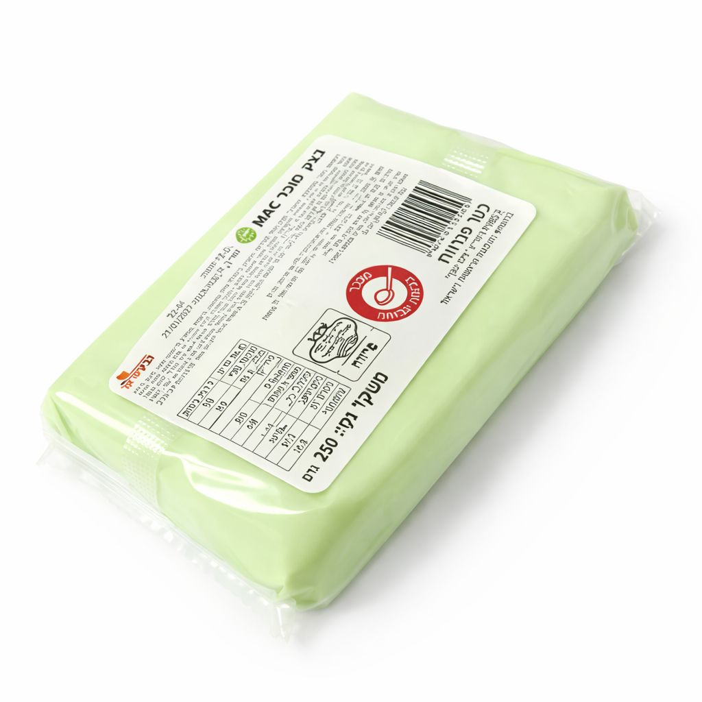בצק סוכר 250 גרם צבע ירוק בייבי