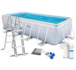 בריכה אולטרה 100*200*400 דגם שברון INTEX 26780 (יבואן רשמי)