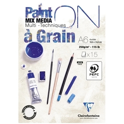 בלוק ציור רב תחומי מחוספס 15 דף Painton Multi-Techniques A6