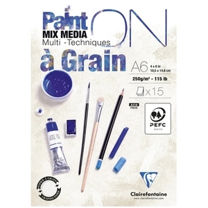 בלוק ציור רב תחומי מחוספס 15 דף Painton Multi-Techniques A6
