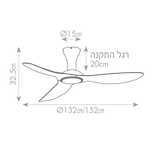 ‏מאוורר תקרה 60