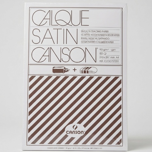 בלוק נייר שרטוט חלק Calque Satin Canson A4