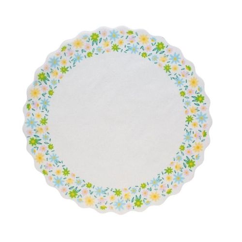 תחתיות נייר פרחים 10 יח' Decora 