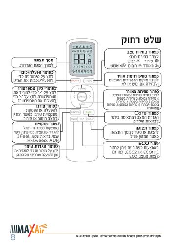 מזגן עילי Black PRO כ