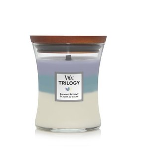 נר ריחני - Woodwick Candle Trilogy Calming Retreat 275G