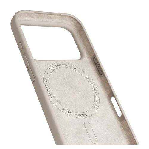 כיסוי סיליקון VONMAHLEN Soft Silicone Case iPhone 17 Pro קרם