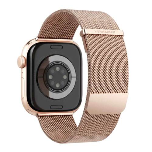 רצועות לשעון אפל VONMAHLEN Milanese Loop 2 גודל 40/41/42mm רוז גולד