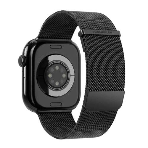 רצועות לשעון אפל VONMAHLEN Milanese Loop 2 גודל 44/45/46/49mm שחור