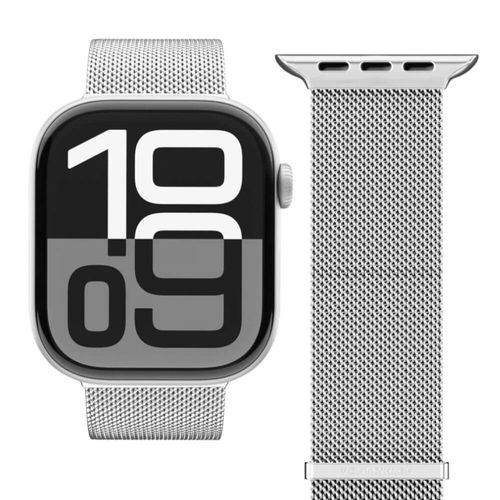רצועות לשעון אפל VONMAHLEN Milanese Loop 2 גודל 44/45/46/49mm כסוף